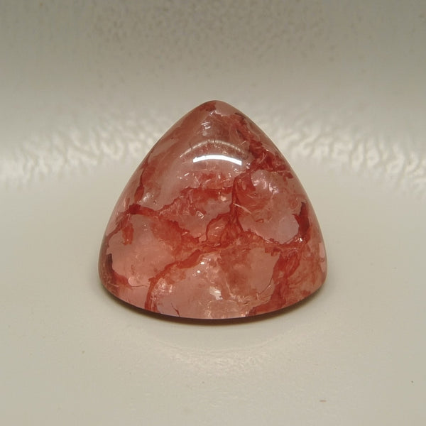 Red Strawberry Quartz 1PC Large 10x10 MM Triangle Cabochon Red Luster semi Precious Precious Gemstone