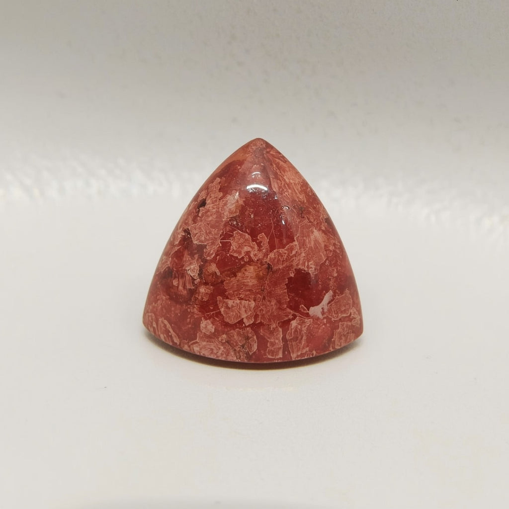 Red Strawberry Quartz 10PC Tiny 4x4 MM Triangle Cabochon Red Pure semi Precious Precious Gemstone