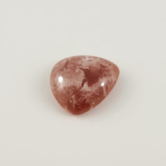 Red Strawberry Quartz 1PC Tiny 6x6 MM Triangle Cabochon Red Brilliant semi Precious Loose Gems