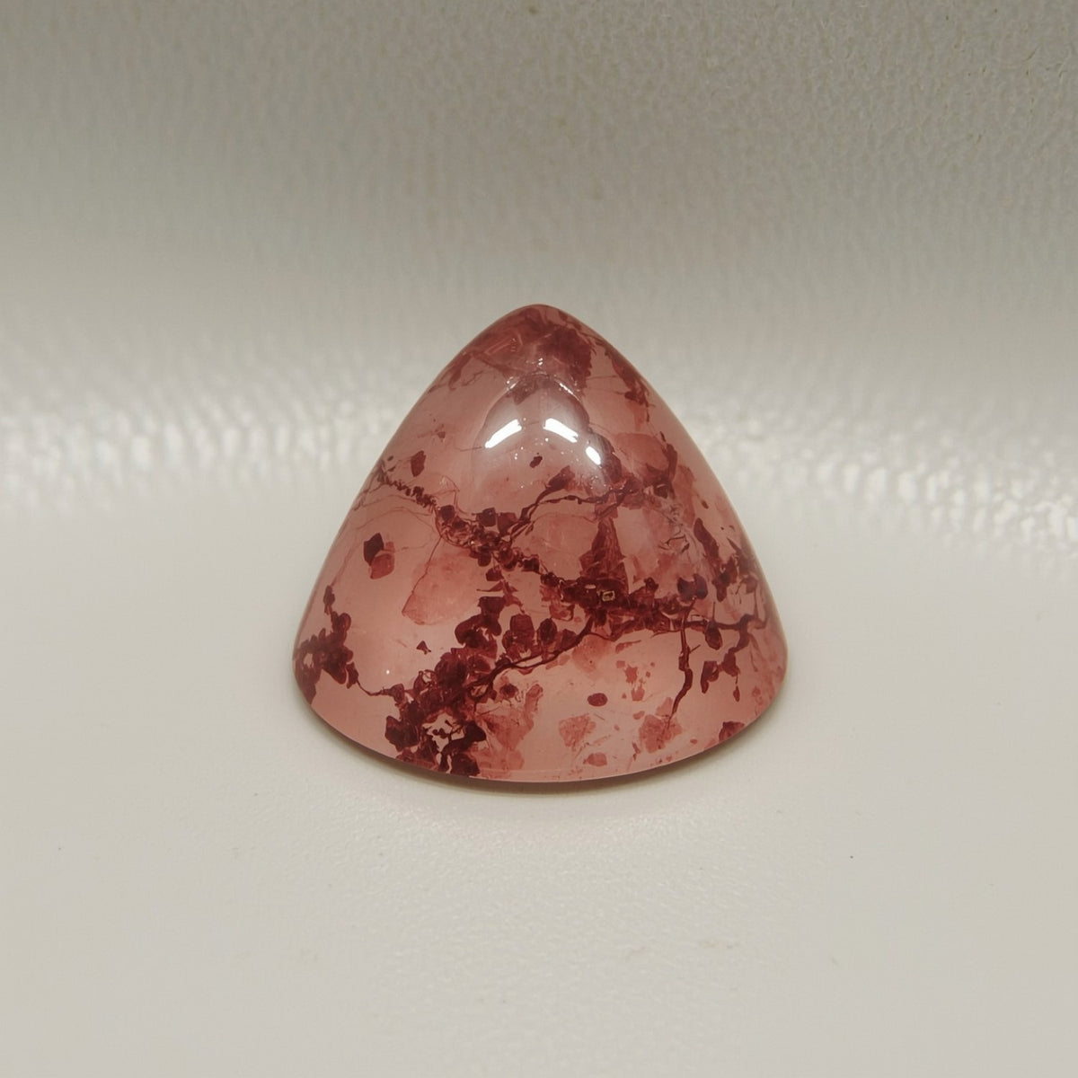 Red Strawberry Quartz 1PC Medium 9x9 MM Triangle Cabochon Red Splendid semi Precious Semi Precious Gemstone