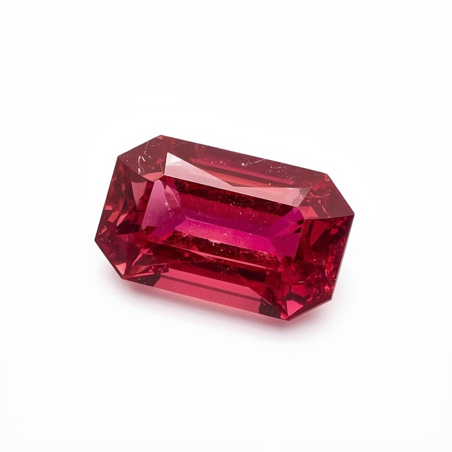 Ruby (GF) 1PC Chunky 10x20 MM Baguette Faceted Pink Superior Precious Loose Gemstone Второстепенное изображение товара