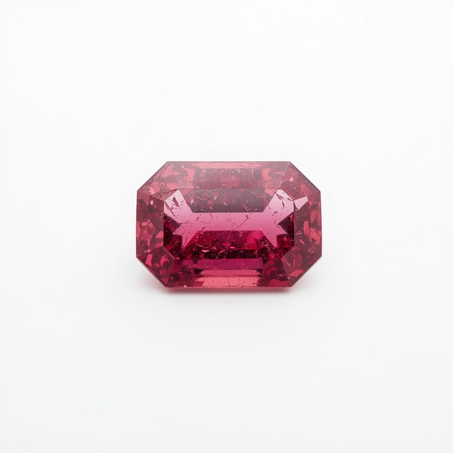 Ruby (GF) 10PC Tiny 2x4 MM Baguette Faceted Pink Splendid Precious Loose Gemstone メイン画像