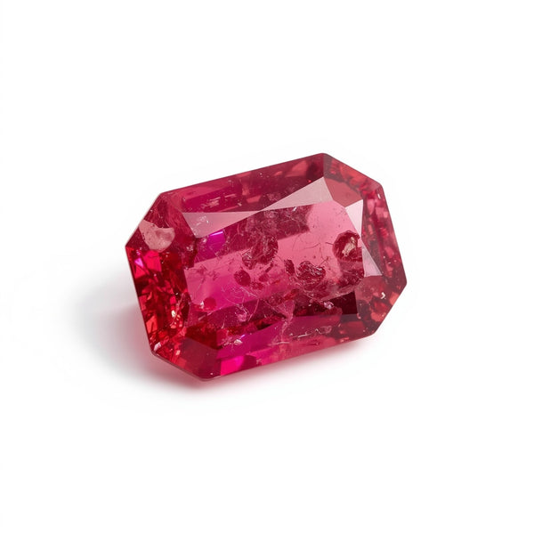 Ruby (GF) 1PC Tiny 3x6 MM Baguette Faceted Pink Lustrous Precious Gems
