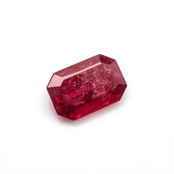 Ruby (GF) 1PC Tiny 4x8 MM Baguette Faceted Pink Shine Precious Loose Gems