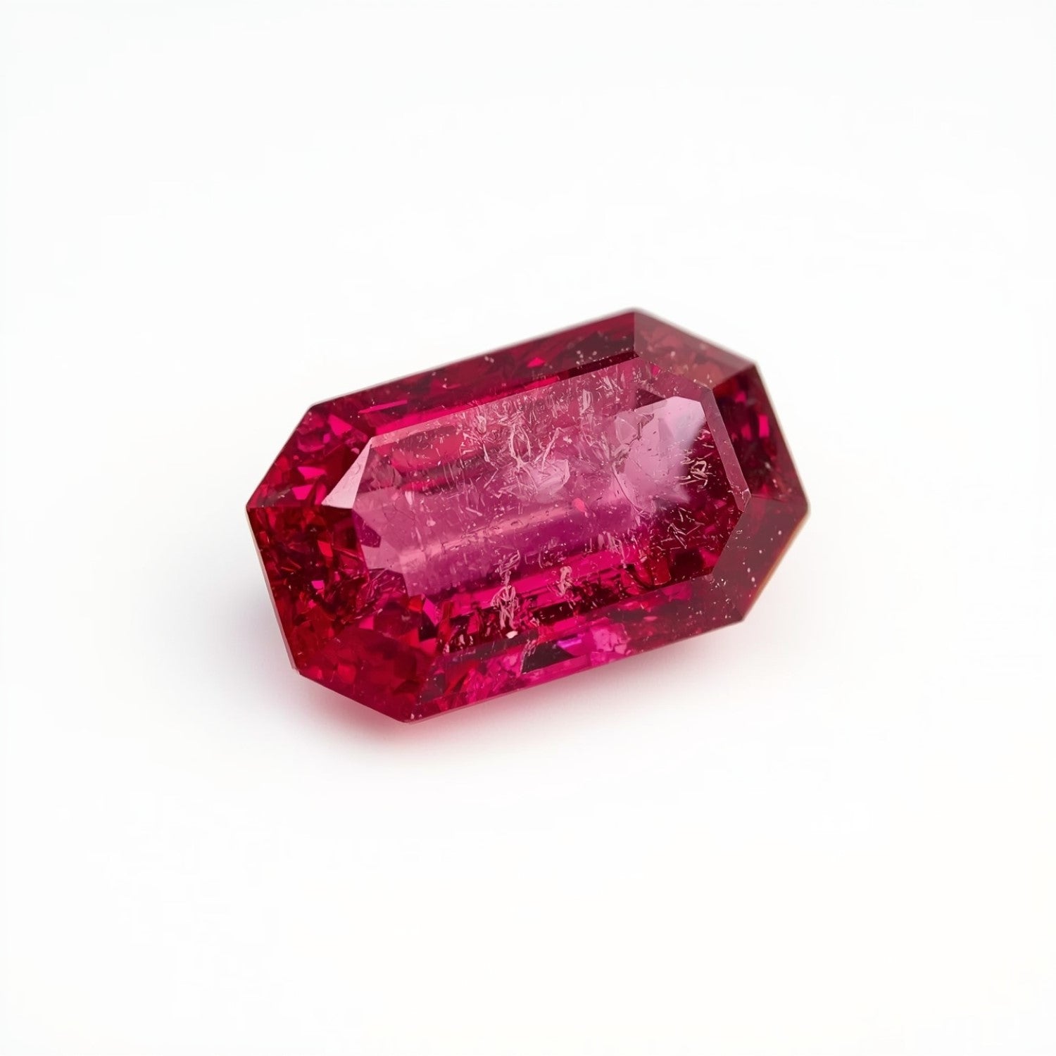 Ruby (GF) 1PC Tiny 4x8 MM Baguette Faceted Pink Shine Precious Loose Gems