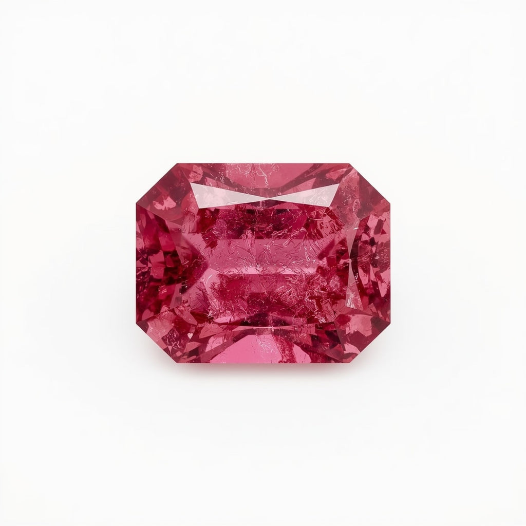 Ruby (GF) 1PC Large 8x16 MM Baguette Faceted Pink Genuine Precious Loose Gems