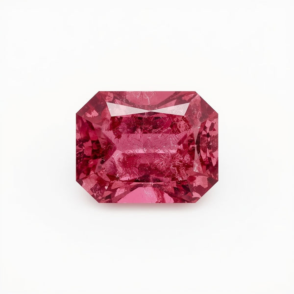 Ruby (GF) 1PC Large 8x16 MM Baguette Faceted Pink Genuine Precious Loose Gems