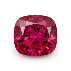 Ruby (GF) 1PC Large 12x12 MM Cushion Faceted Pink High-Quality Precious Loose Gems