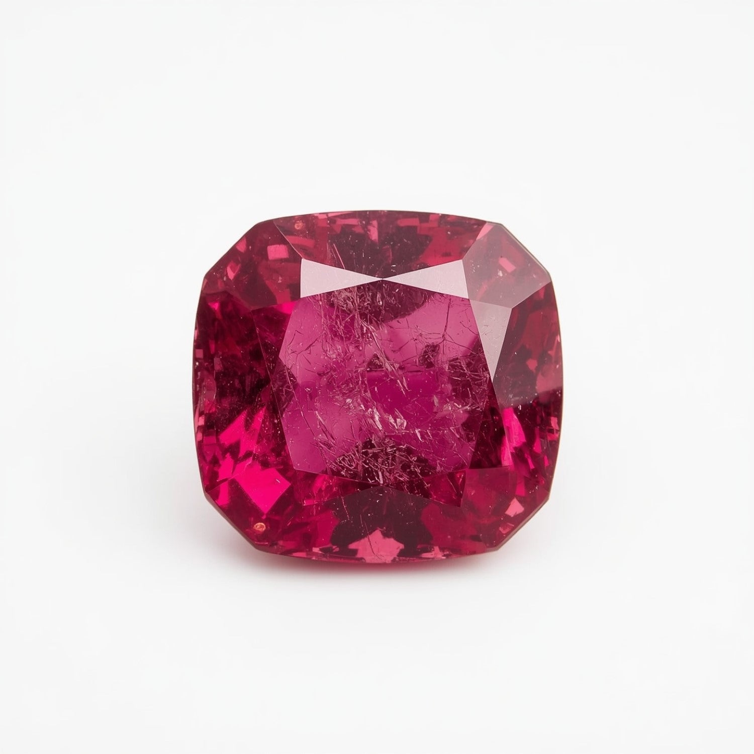 Ruby (GF) 1PC Tiny 5x5 MM Cushion Faceted Pink Sparkling Precious Loose Gemstone Secondary image