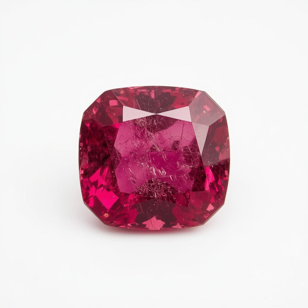 Ruby (GF) 1PC Tiny 5x5 MM Cushion Faceted Pink Sparkling Precious Loose Gemstone