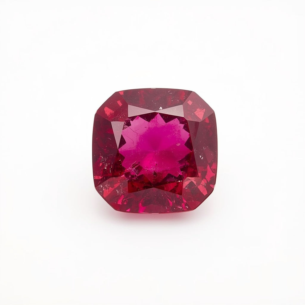 Ruby (GF) 1PC Small 7x7 MM Cushion Faceted Pink Splendid Precious Gems