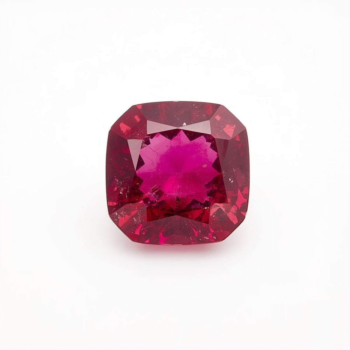 Ruby (GF) 1PC Small 7x7 MM Cushion Faceted Pink Splendid Precious Gems