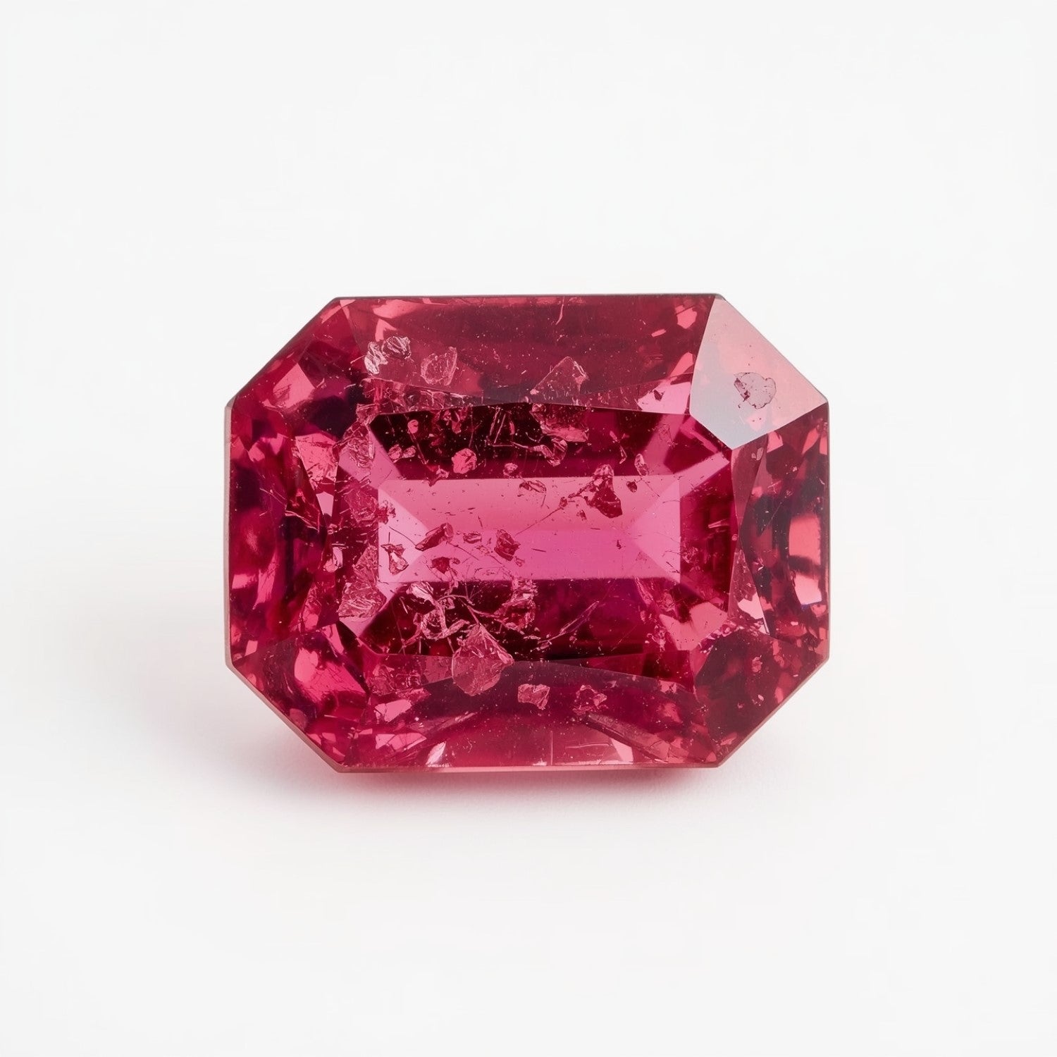 Ruby (GF) 1PC Chunky 12x16 MM Emerald Faceted Pink Superior Precious Loose Gemstone Главное изображение товара