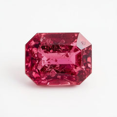 Ruby (GF) 1PC Chunky 12x16 MM Emerald Faceted Pink Superior Precious Loose Gemstone