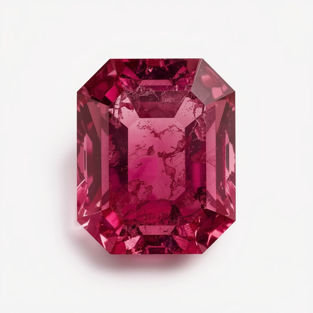 Ruby (GF) 1PC Chunky 15x20 MM Emerald Faceted Pink Fiery Precious Gems