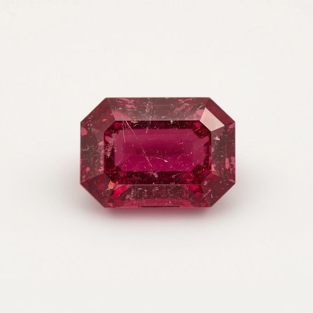 Ruby (GF) 1PC Tiny 5x7 MM Emerald Faceted Pink Sparkling Precious Gems