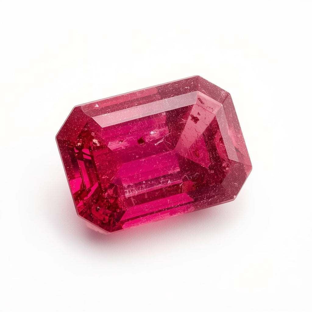 Ruby (GF) 1PC Tiny 5x7 MM Emerald Faceted Pink Sparkling Precious Gems