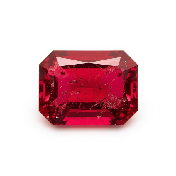 Ruby (GF) 1PC Small 6x9 MM Emerald Faceted Pink Splendid Precious Loose Gemstone