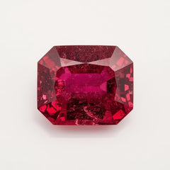 Ruby (GF) 1PC Large 8x12 MM Emerald Faceted Pink High-Quality Precious Loose Gemstones