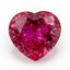 Ruby (GF) 1PC Large 10x10 MM Heart Faceted Pink Shine Precious Loose Gemstones