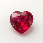 Ruby (GF) 1PC Large 10x10 MM Heart Faceted Pink Shine Precious Loose Gemstones