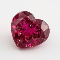Ruby (GF) 1PC Large 12x12 MM Heart Faceted Pink High-Quality Precious Loose Gems