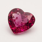 Ruby (GF) 1PC Chunky 13x13 MM Heart Faceted Pink Natural Precious Loose Gemstone