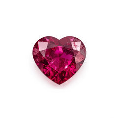 Ruby (GF) 1PC Tiny 5x5 MM Heart Faceted Pink Sparkling Precious Loose Gemstone