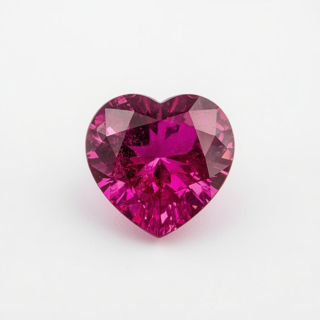 Ruby (GF) 1PC Tiny 5x5 MM Heart Faceted Pink Sparkling Precious Loose Gemstone