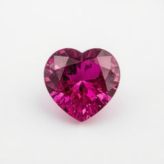 Ruby (GF) 1PC Tiny 5x5 MM Heart Faceted Pink Sparkling Precious Loose Gemstone