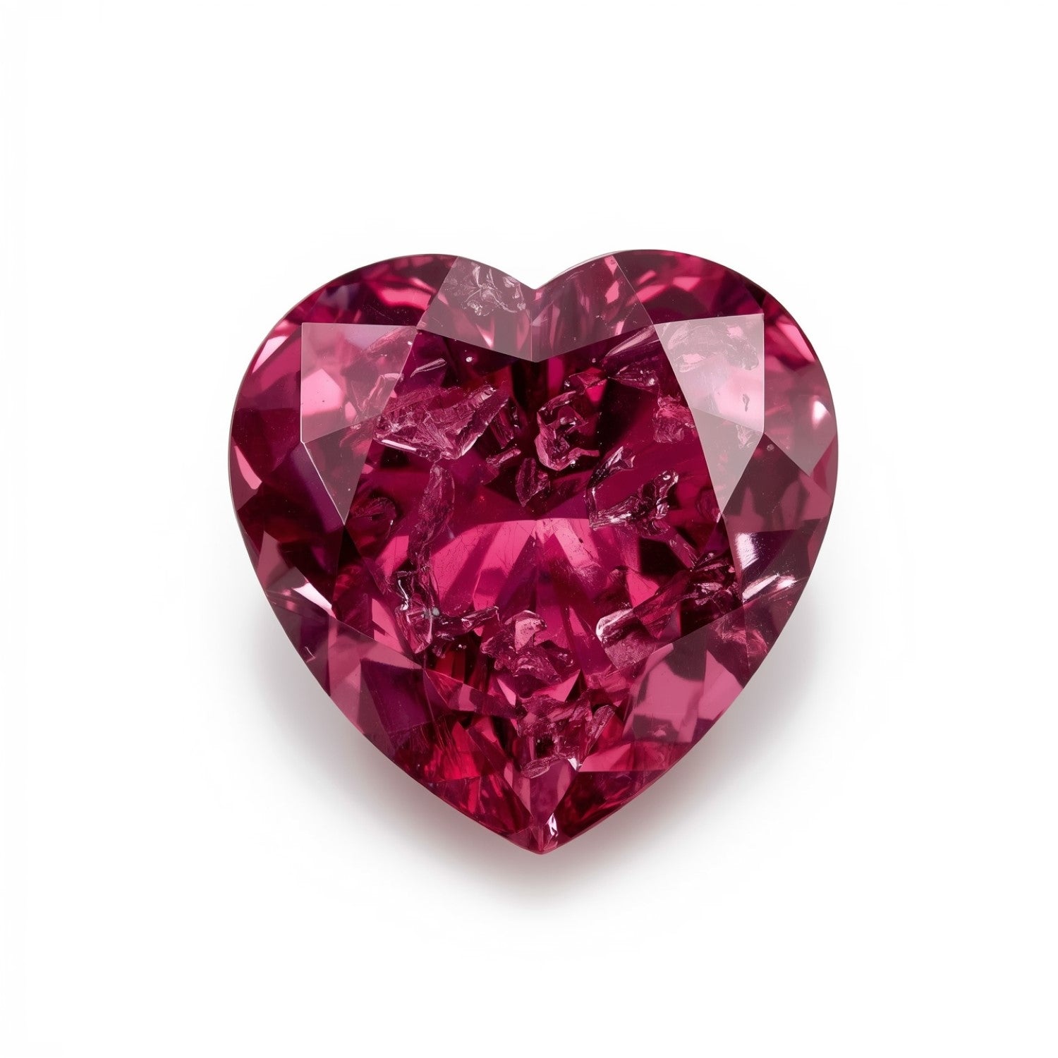 Ruby (GF) 1PC Tiny 6x6 MM Heart Faceted Pink Polished Precious Loose Gemstones Второстепенное изображение товара