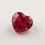 Ruby (GF) 1PC Medium 9x9 MM Heart Faceted Pink Lustrous Precious Loose Gemstone