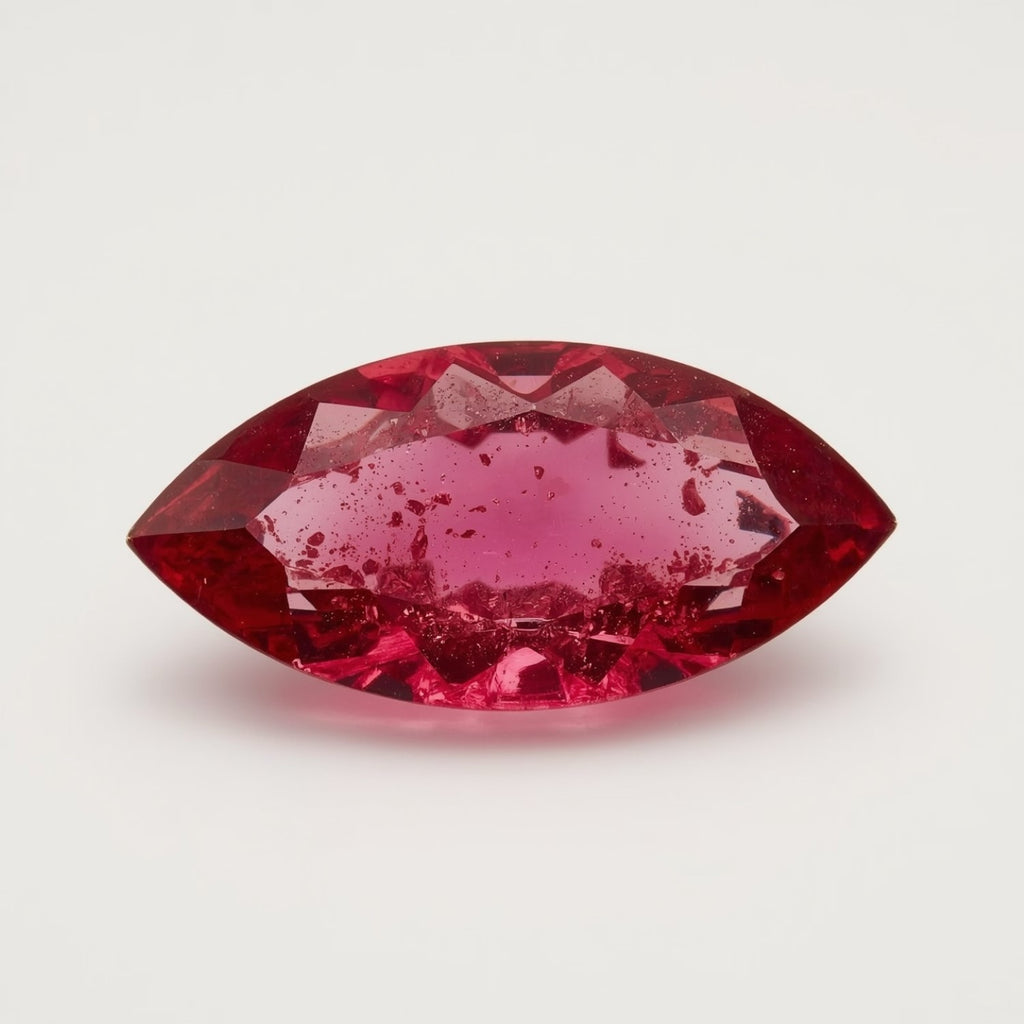 Ruby (GF) 1PC Large 8x16 MM Marquise Faceted Pink Luster Precious Loose Gemstones