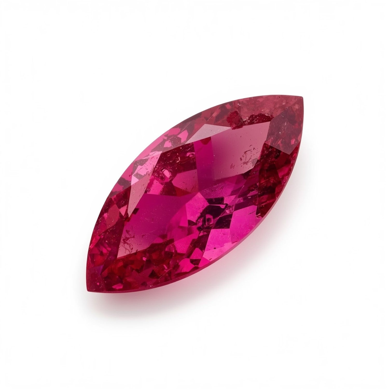 Ruby (GF) 1PC Large 8x16 MM Marquise Faceted Pink Luster Precious Loose Gemstones Secondary image
