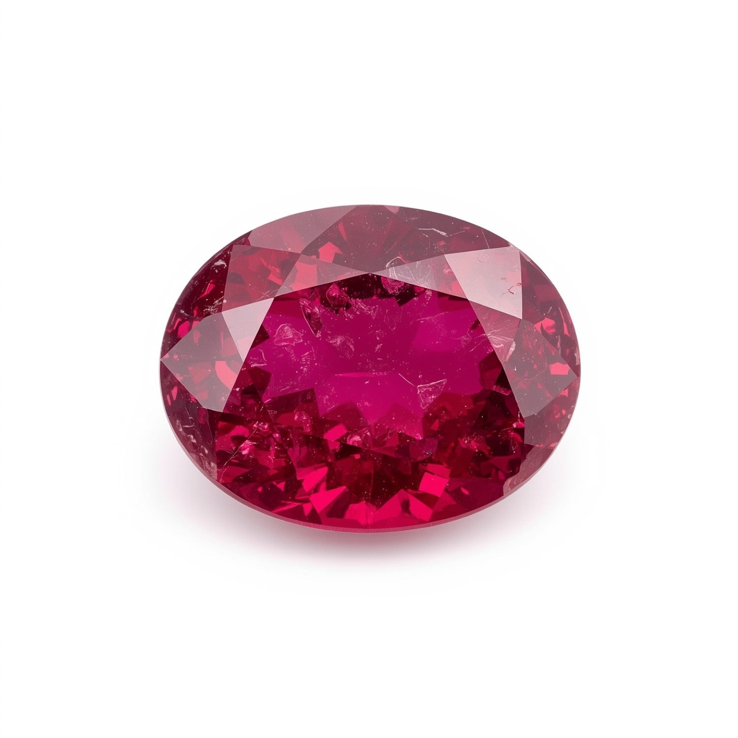 Ruby (GF) 1PC Large 10x12 MM Oval Faceted Pink Superior Precious Gems