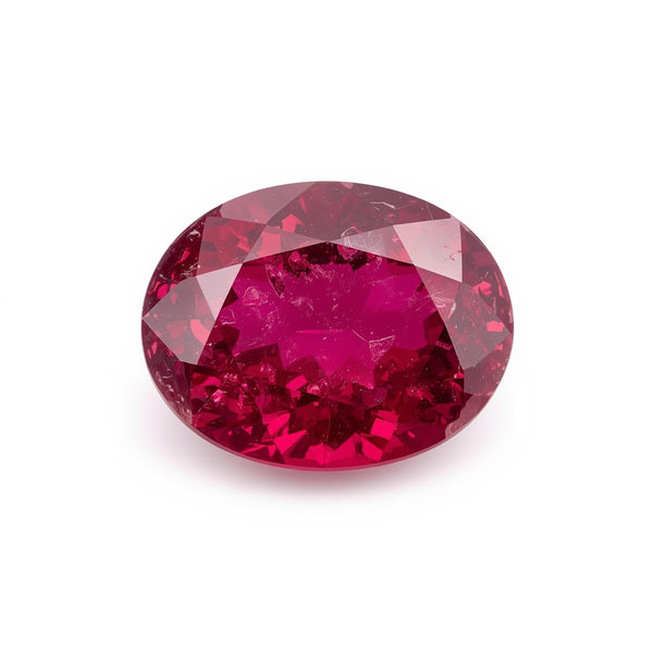 Ruby (GF) 1PC Large 10x12 MM Oval Faceted Pink Superior Precious Gems