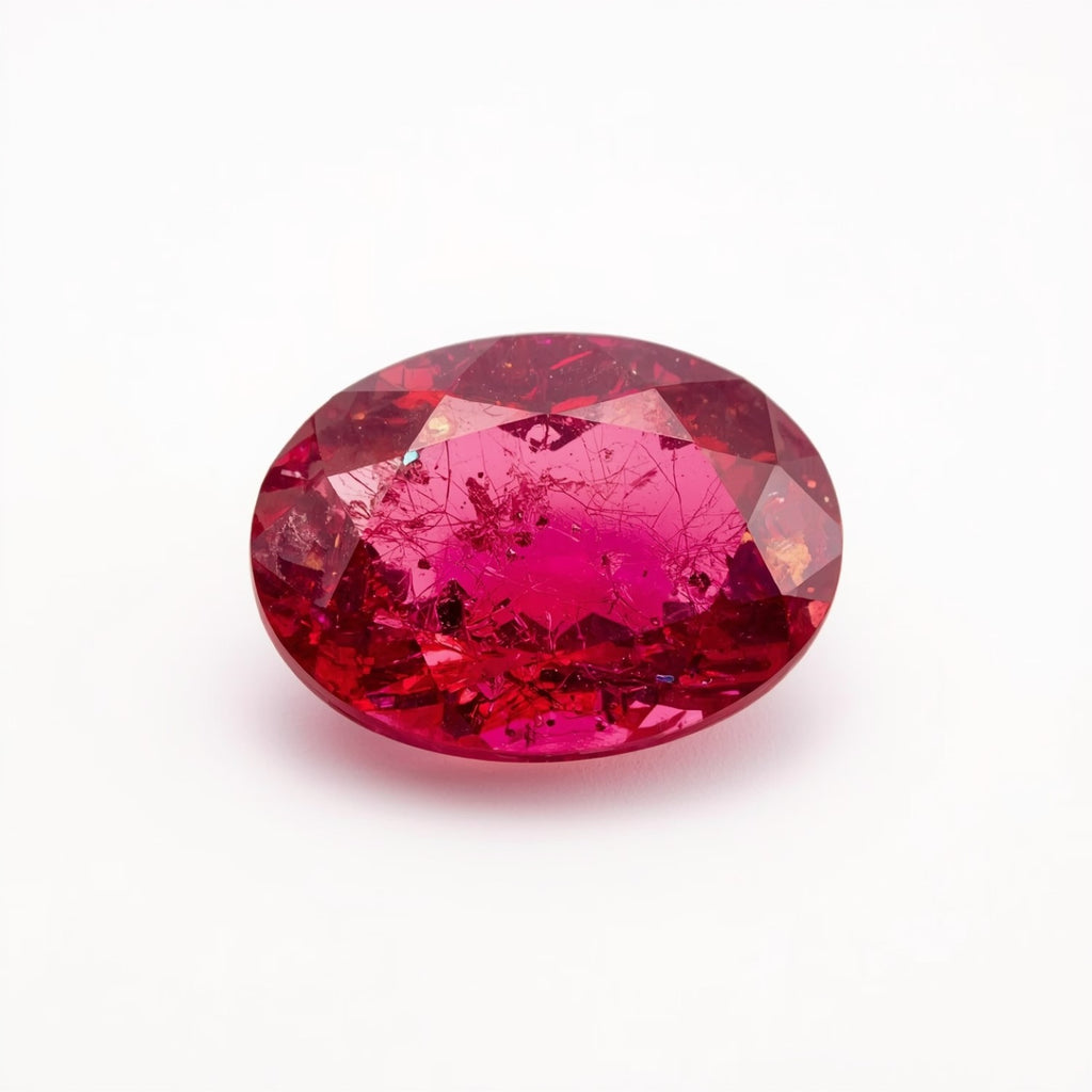 Ruby (GF) 1PC Large 10x14 MM Oval Faceted Pink Pure Precious Loose Gems