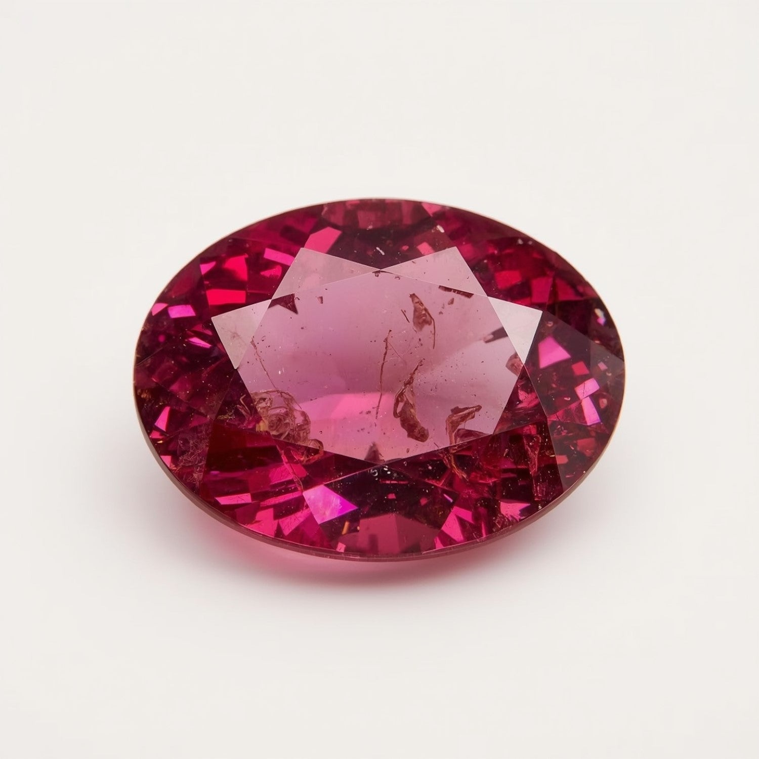 Ruby (GF) 1PC Chunky 13x18 MM Oval Faceted Pink Brilliant Precious Loose Gemstones