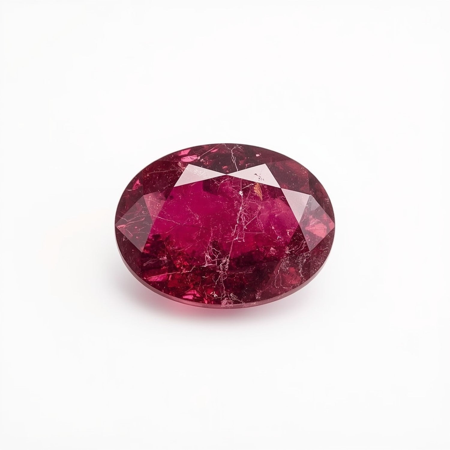 Ruby (GF) 1PC Tiny 3x5 MM Oval Faceted Pink Sparkling Precious Loose Gemstone