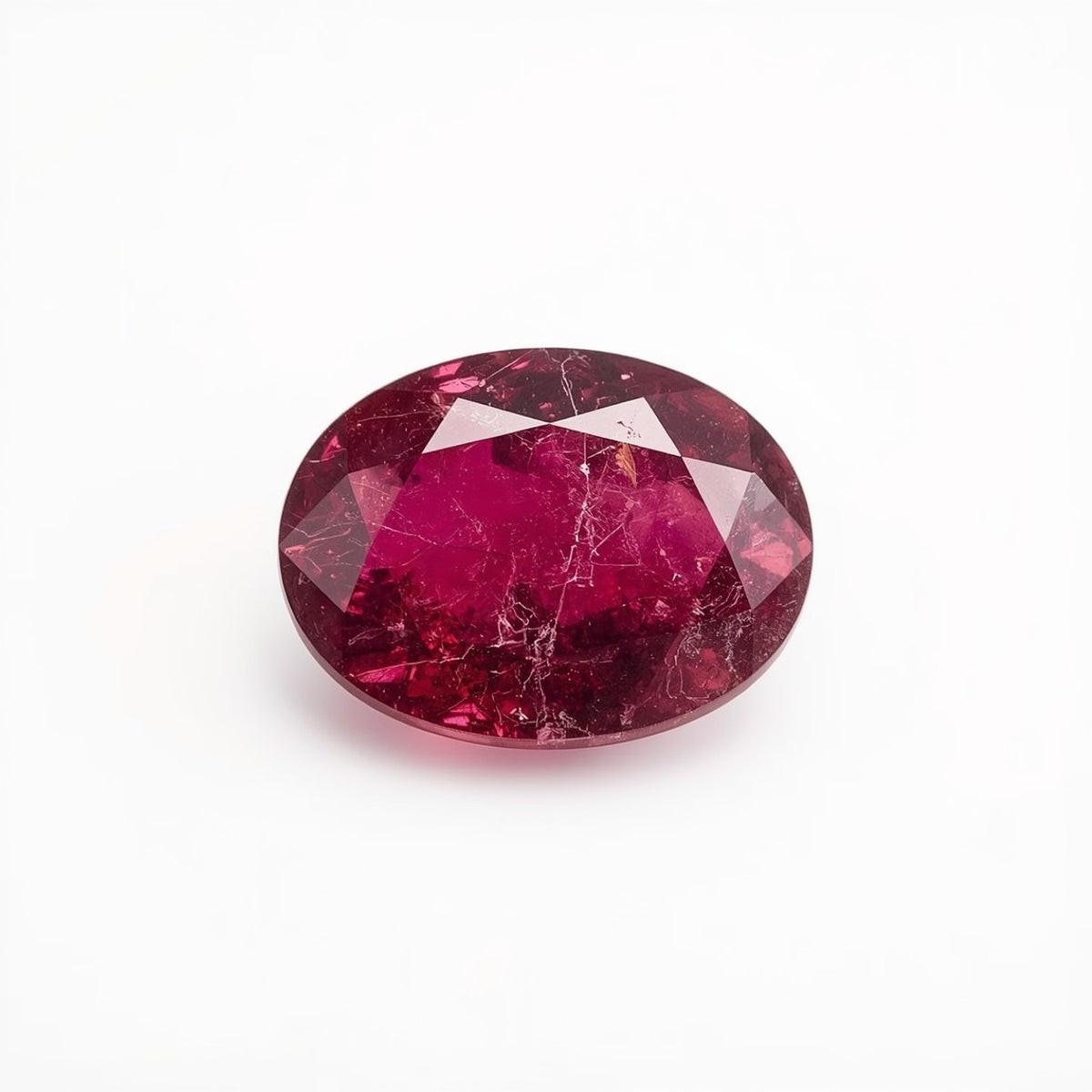 Ruby (GF) 1PC Tiny 3x5 MM Oval Faceted Pink Sparkling Precious Loose Gemstone