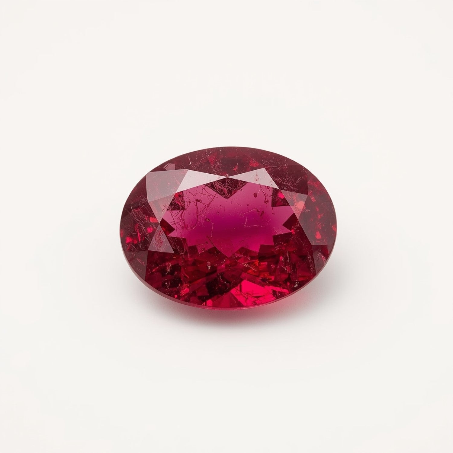 Ruby (GF) 1PC Tiny 3x5 MM Oval Faceted Pink Sparkling Precious Loose Gemstone