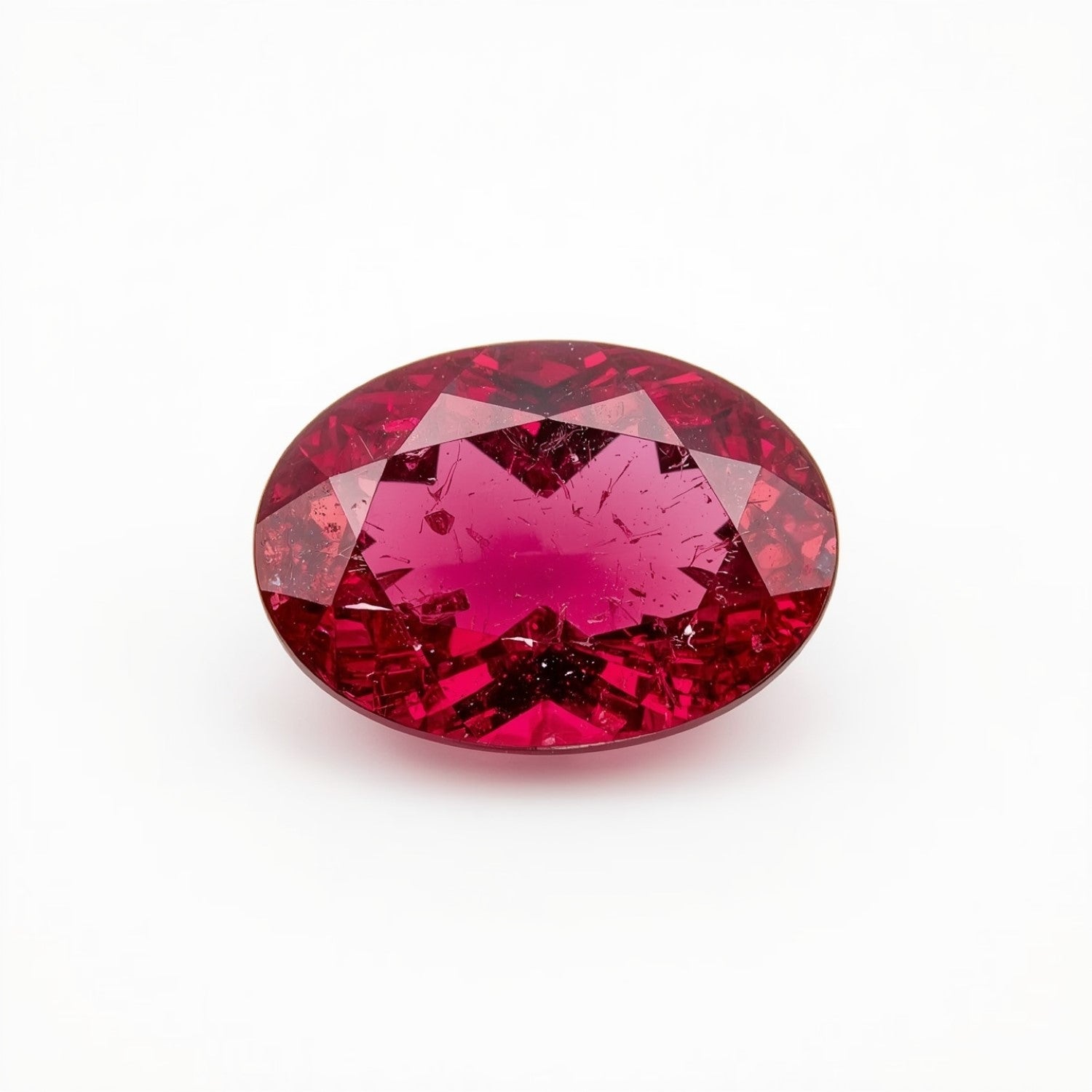 Ruby (GF) 1PC Small 6x8 MM Oval Faceted Pink Luster Precious Loose Gems Immagine principale del prodotto