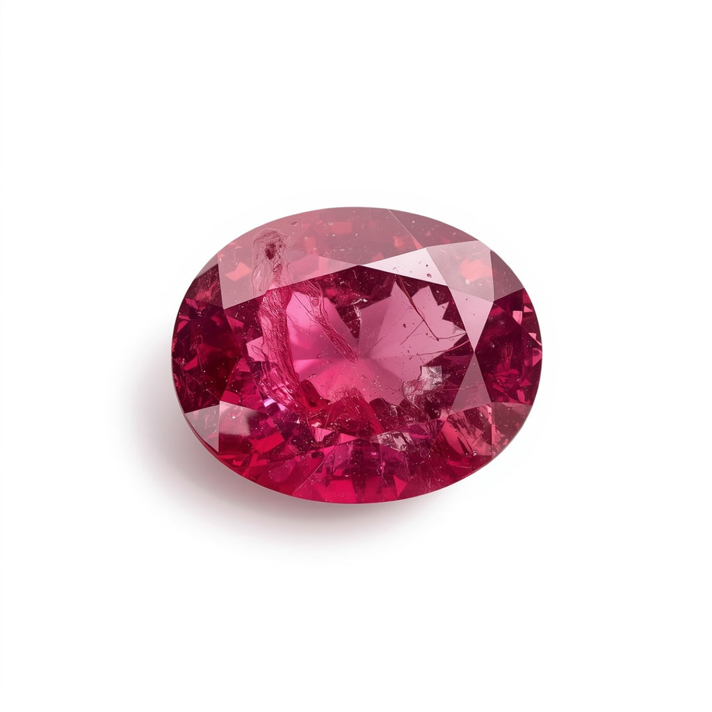 Ruby (GF) 1PC Small 6x9 MM Oval Faceted Pink Lustrous Precious Loose Gemstone