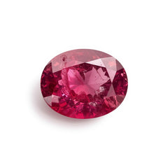 Ruby (GF) 1PC Small 6x9 MM Oval Faceted Pink Lustrous Precious Loose Gemstone