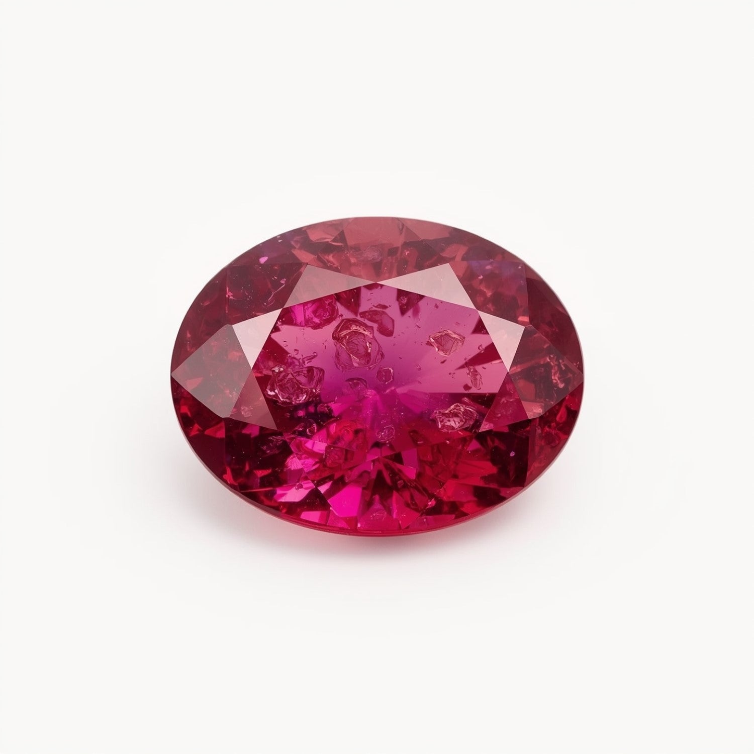Ruby (GF) 1PC Small 6x9 MM Oval Faceted Pink Lustrous Precious Loose Gemstone Второстепенное изображение товара