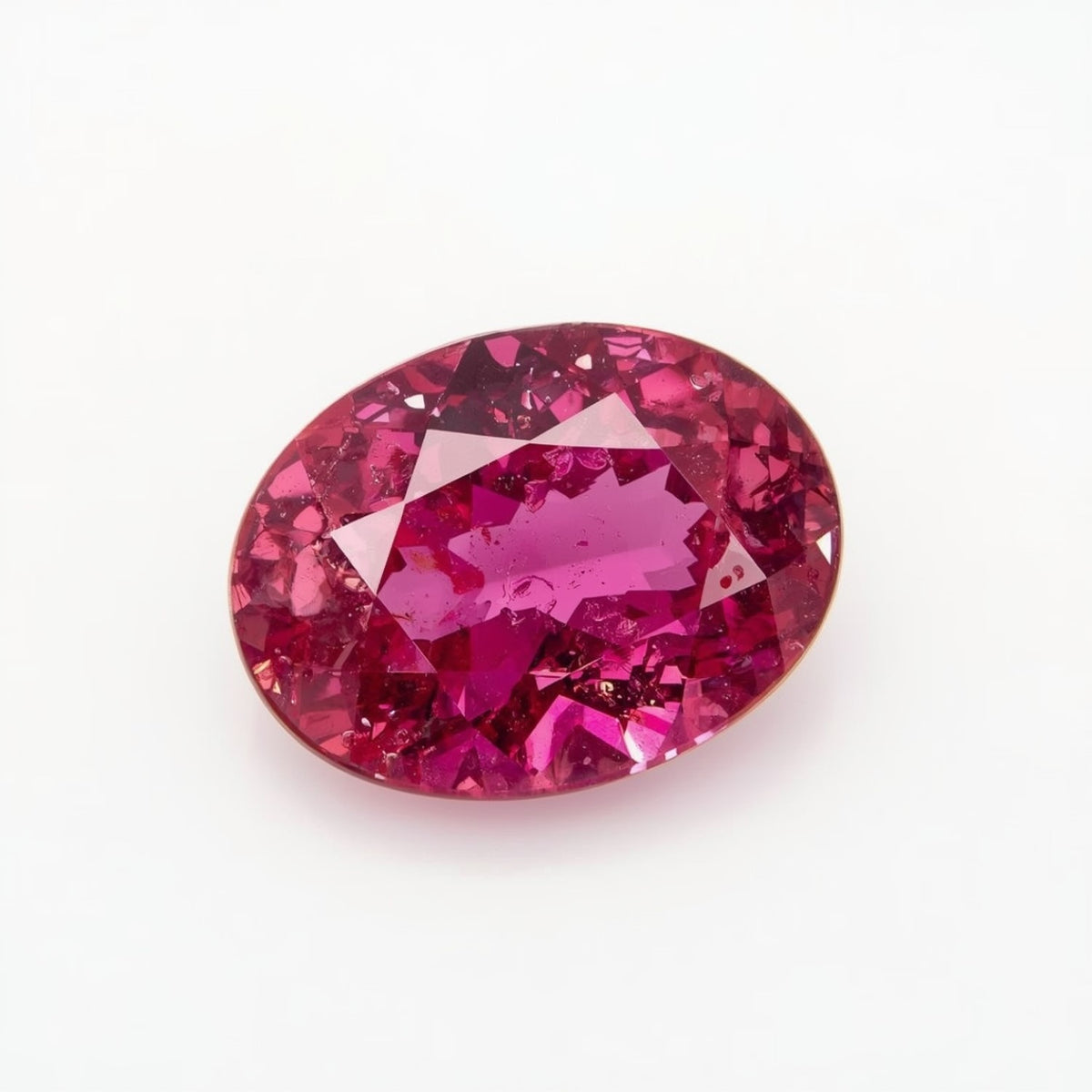 Ruby (GF) 1PC Small 7x9 MM Oval Faceted Pink Shine Precious Loose Gemstones