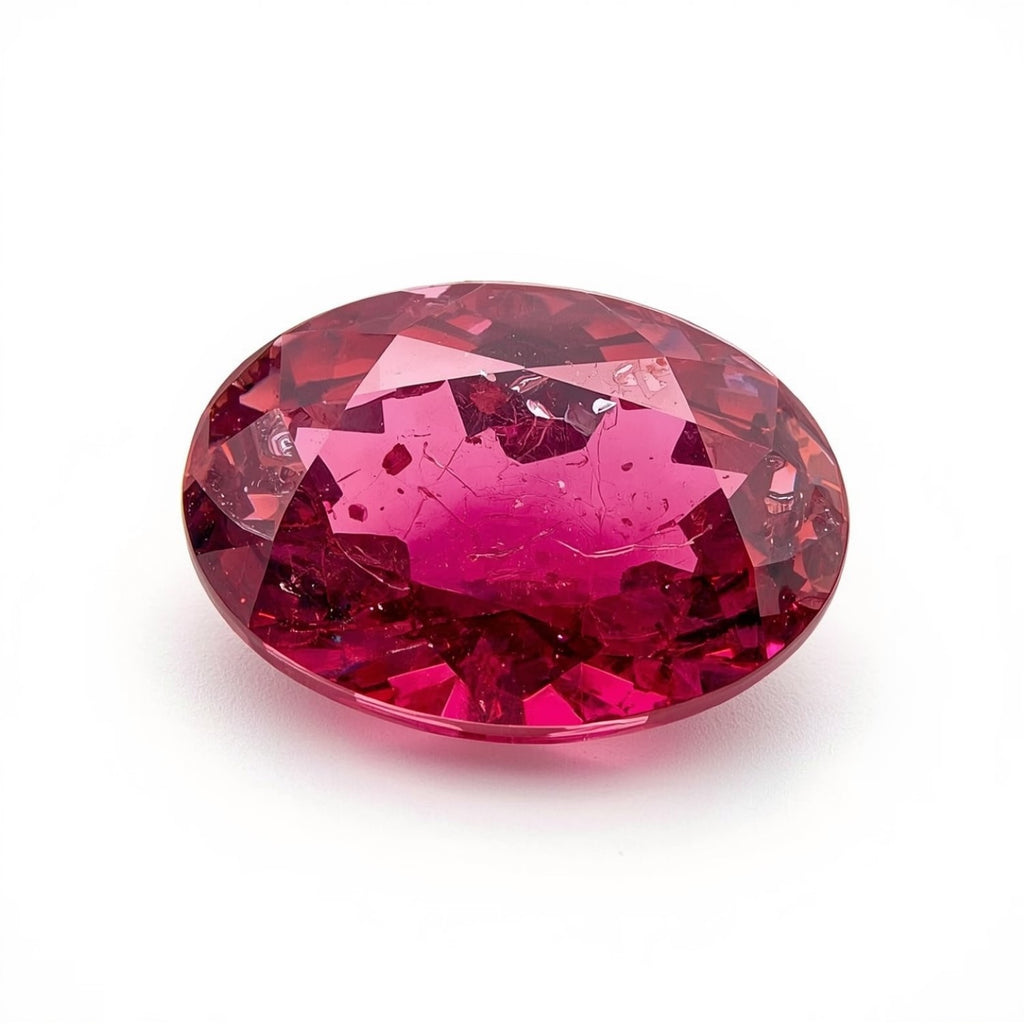 Ruby (GF) 1PC Medium 8x10 MM Oval Faceted Pink High-Quality Precious Loose Gems
