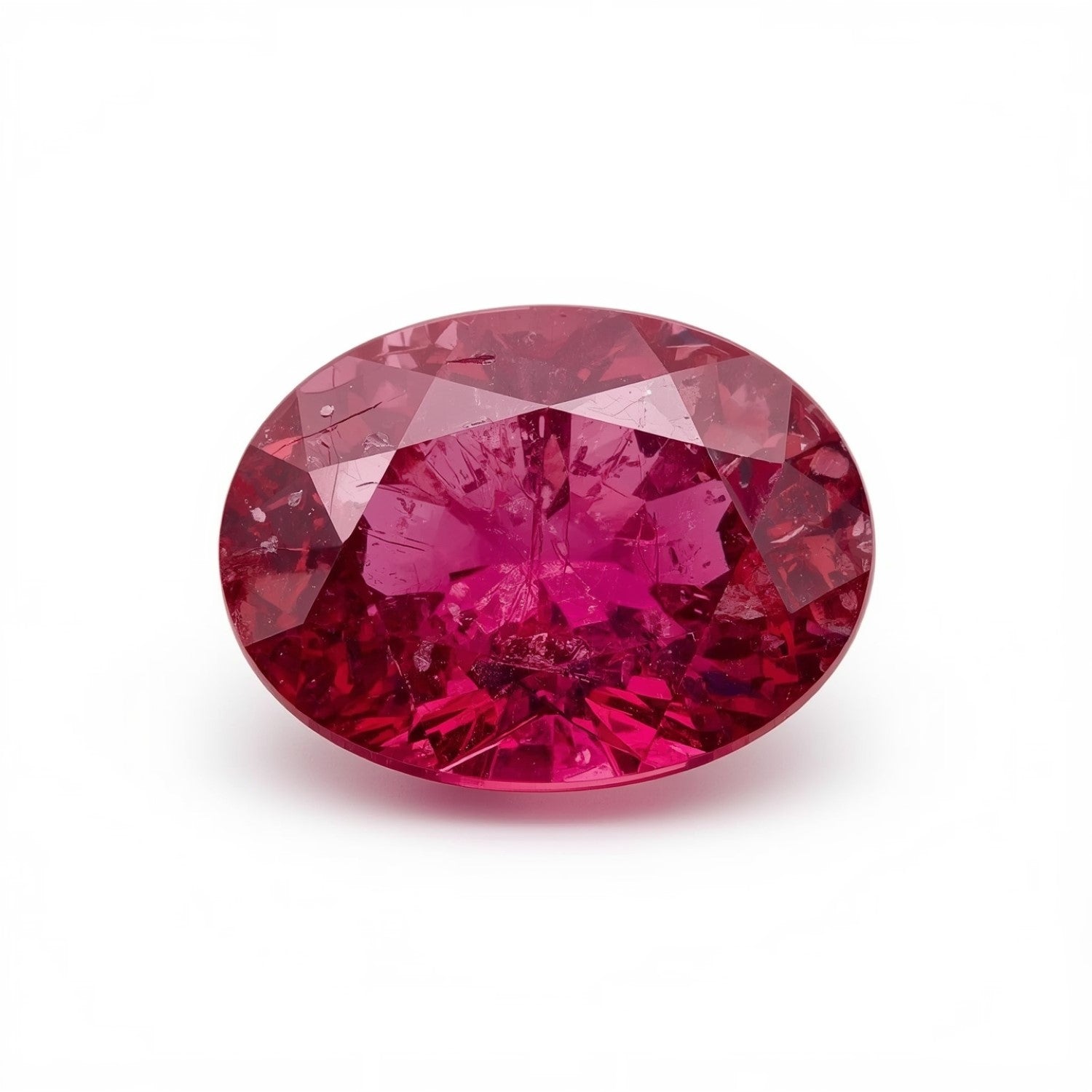 Ruby (GF) 1PC Medium 8x10 MM Oval Faceted Pink High-Quality Precious Loose Gems