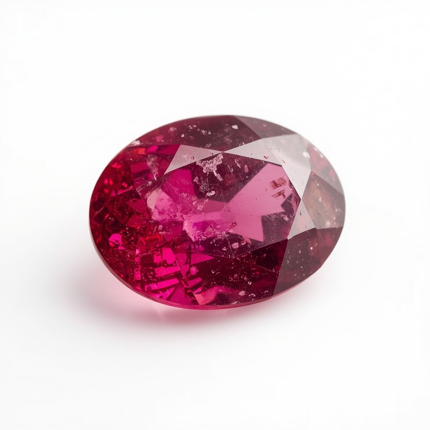 Ruby (GF) 1PC Large 8x12 MM Oval Faceted Pink Genuine Precious Loose Gemstones