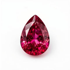 Ruby (GF) 1PC Large 10x14 MM Pear Faceted Pink High-Quality Precious Loose Gemstones
